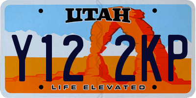UT license plate Y122KP