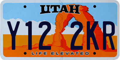 UT license plate Y122KR