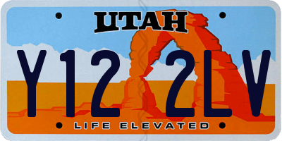 UT license plate Y122LV