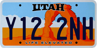 UT license plate Y122NH