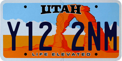 UT license plate Y122NM