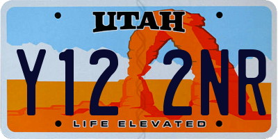 UT license plate Y122NR