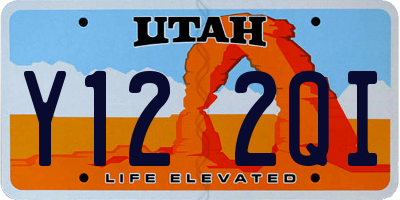 UT license plate Y122QI