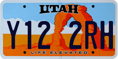 UT license plate Y122RH