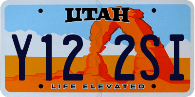 UT license plate Y122SI