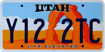 UT license plate Y122TC