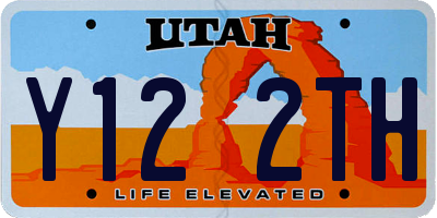 UT license plate Y122TH