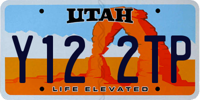 UT license plate Y122TP