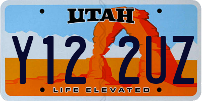 UT license plate Y122UZ
