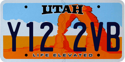 UT license plate Y122VB