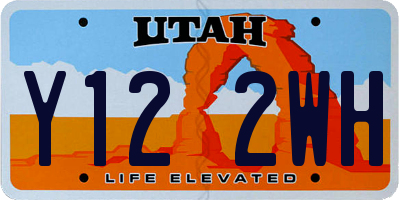 UT license plate Y122WH