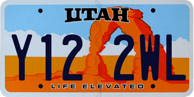 UT license plate Y122WL