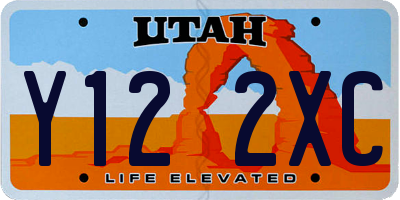 UT license plate Y122XC