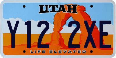 UT license plate Y122XE