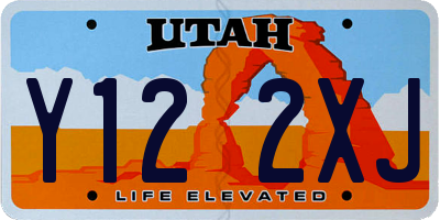 UT license plate Y122XJ