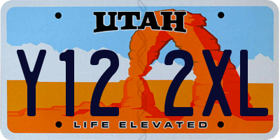UT license plate Y122XL