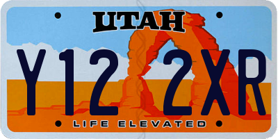 UT license plate Y122XR