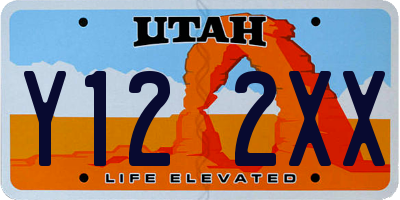 UT license plate Y122XX