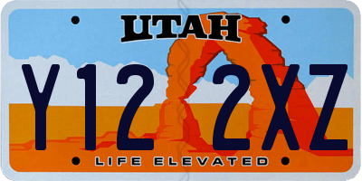 UT license plate Y122XZ