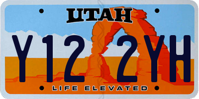 UT license plate Y122YH