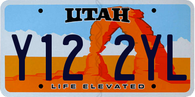 UT license plate Y122YL