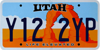 UT license plate Y122YP