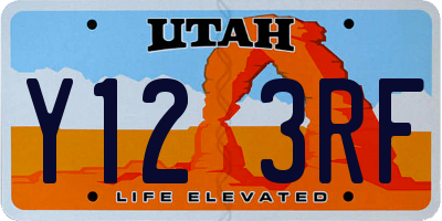 UT license plate Y123RF