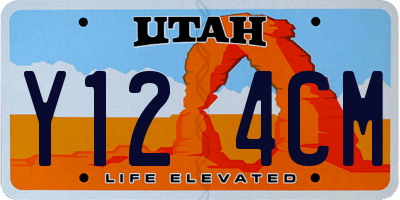 UT license plate Y124CM