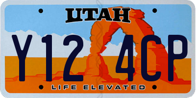UT license plate Y124CP