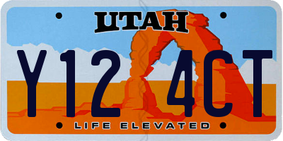 UT license plate Y124CT