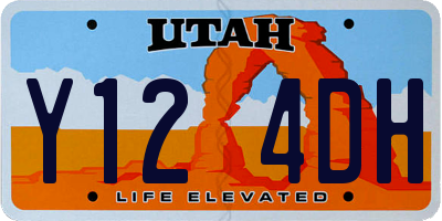UT license plate Y124DH