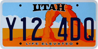 UT license plate Y124DQ