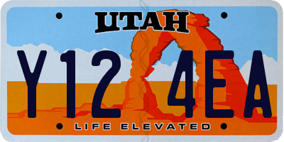 UT license plate Y124EA