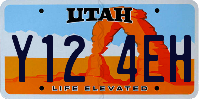 UT license plate Y124EH