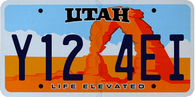 UT license plate Y124EI