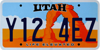 UT license plate Y124EZ