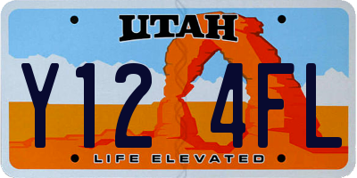 UT license plate Y124FL