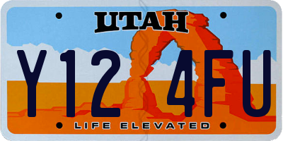 UT license plate Y124FU