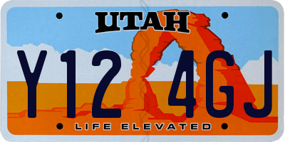 UT license plate Y124GJ