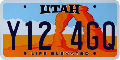 UT license plate Y124GQ