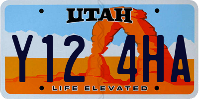 UT license plate Y124HA
