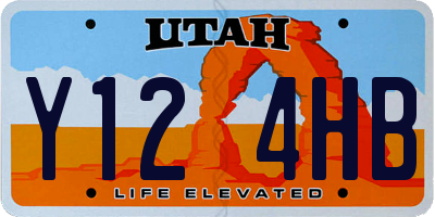 UT license plate Y124HB