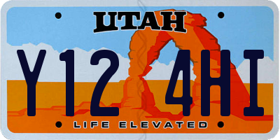 UT license plate Y124HI