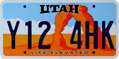 UT license plate Y124HK