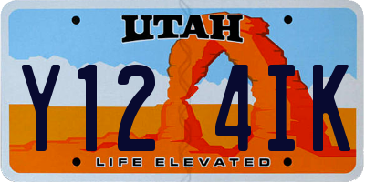UT license plate Y124IK