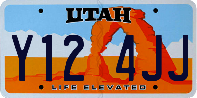 UT license plate Y124JJ