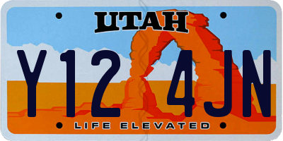 UT license plate Y124JN