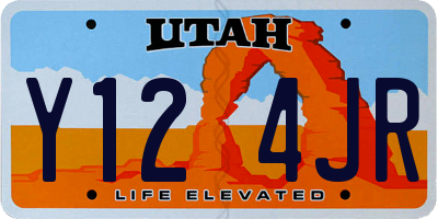 UT license plate Y124JR