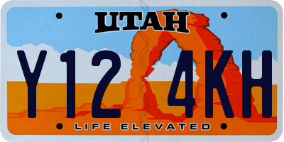 UT license plate Y124KH