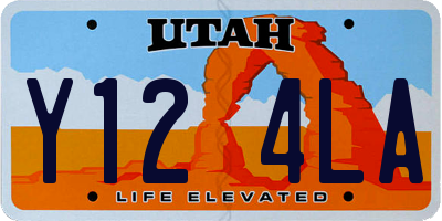 UT license plate Y124LA